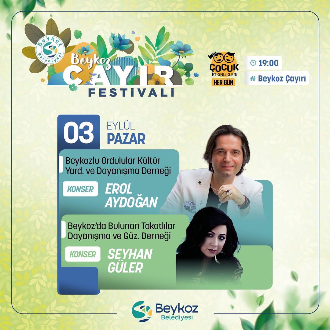 Beykoz Belediyesi - Çayır Festivali Erol Erdoğan ve Seyhan Güler